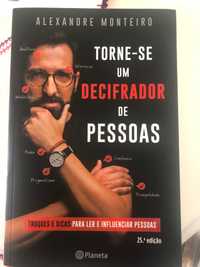 Vendo livro “Torne-se um decifrador de pessoas”