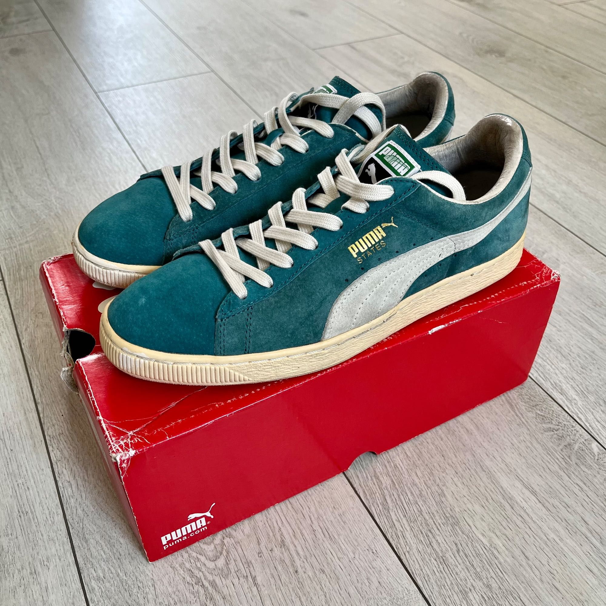 Puma States x Shadow Society Blue Teal Turquoise 11.5 45