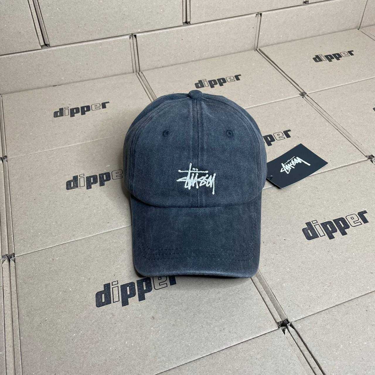 Кепка бейсболка Stussy (сіра, чорна, рожева, бордова) джинсова унісекс