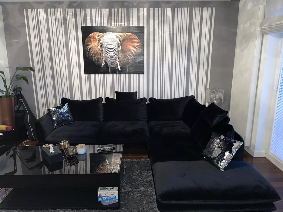 Obraz Canvas Elephant Silver 113x85