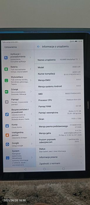 sprzedam tablet HUAWEI MediaPad T5
