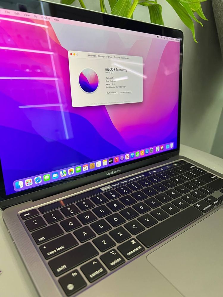 MacBook Pro 13” M1 2020 8/512SSD Space Gray (140 циклів)