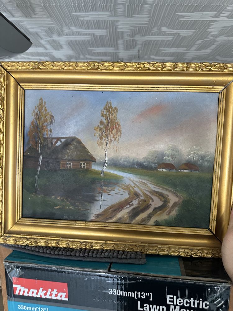 Obraz olejny stary przedwojenny
