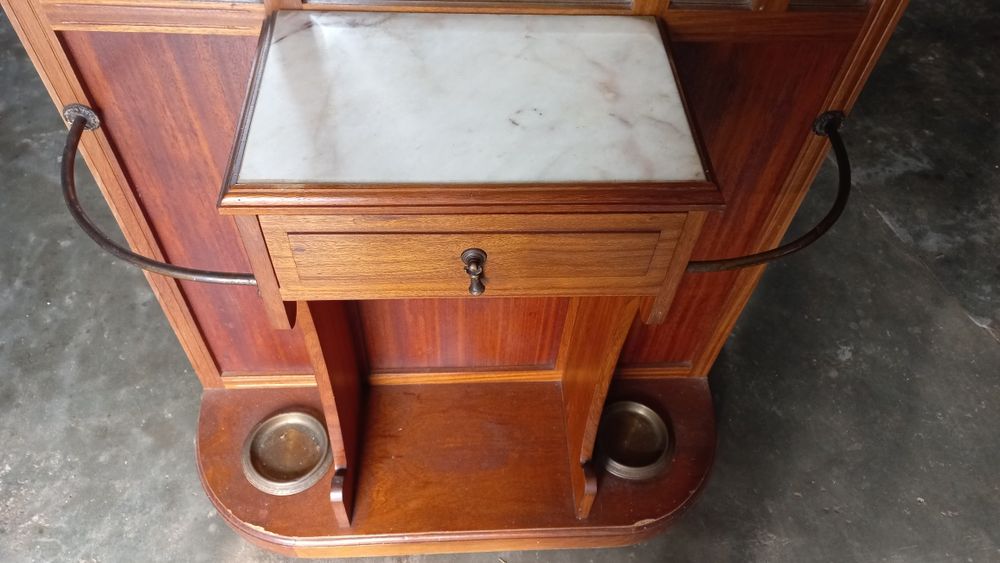 Bengaleiro chapeleira móvel entrada rústico