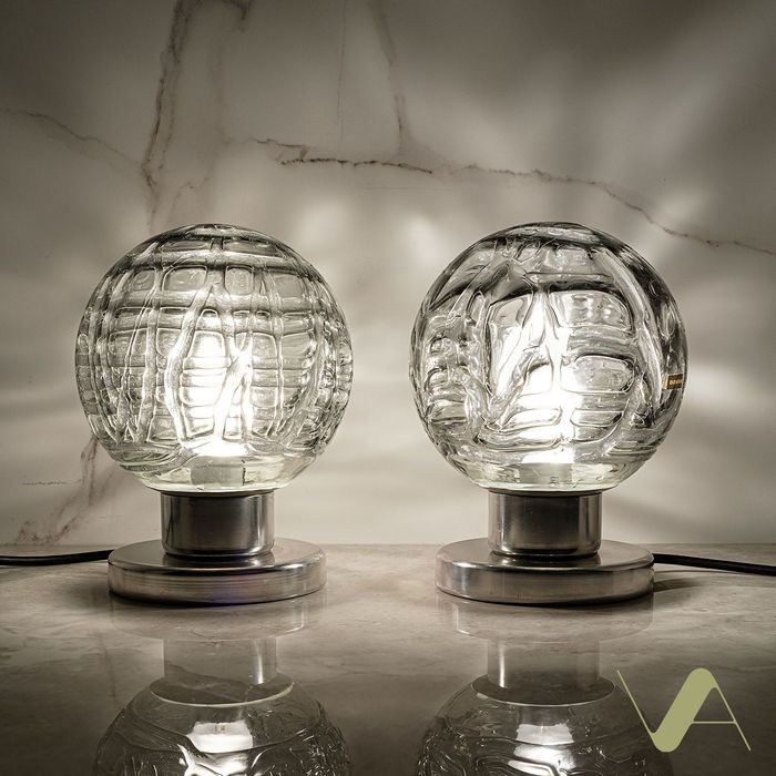 Space Age - para lamp stołowych wyprodukowanych przez Doria Leuchten