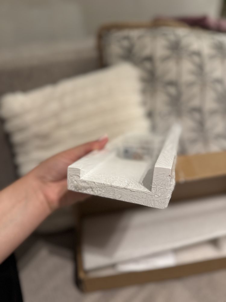 Półka ścienna biała 30 × 10 cm, nowa, elegancka