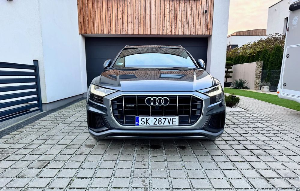 Audi Q8 Salon Polska Bezwypadkowy V6 Masaż Wentylacja Oś skrętna Matrix HD
