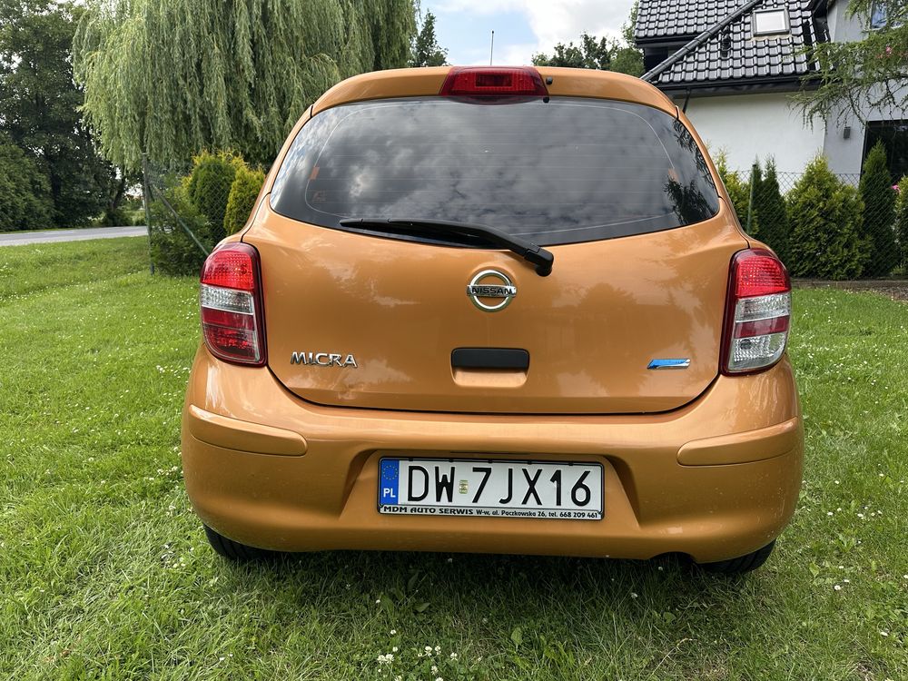 Nissan Micra k13 5drzwi 2011 salon pl bezwypad.80tys km przebieg klima