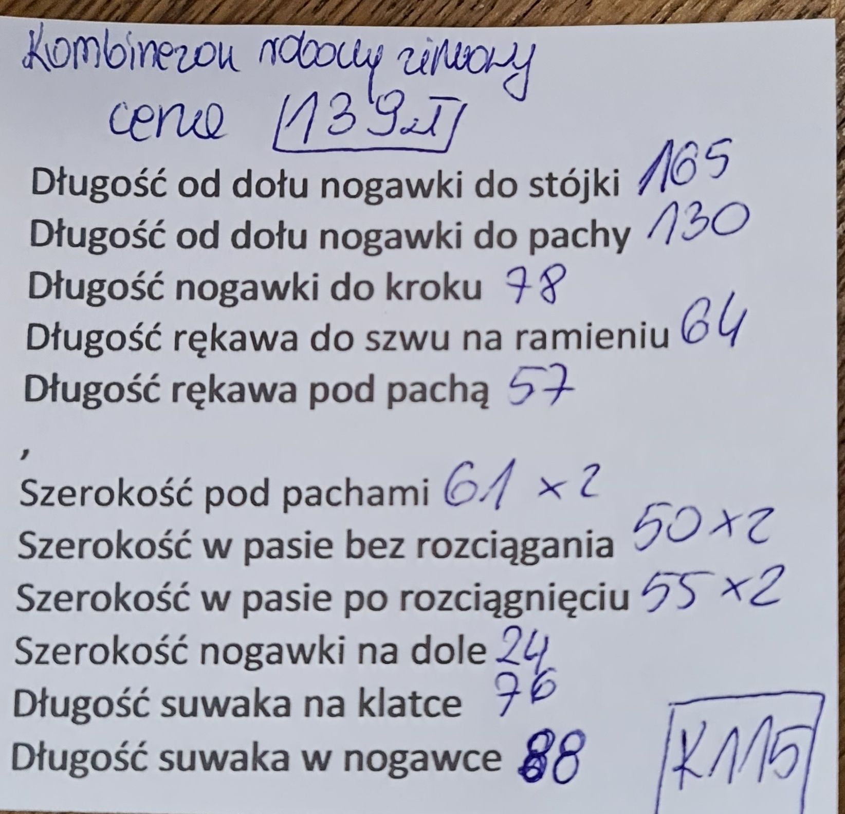 Kombinezon zimowy roboczy męski ocieplany ULTIMATE rozm L