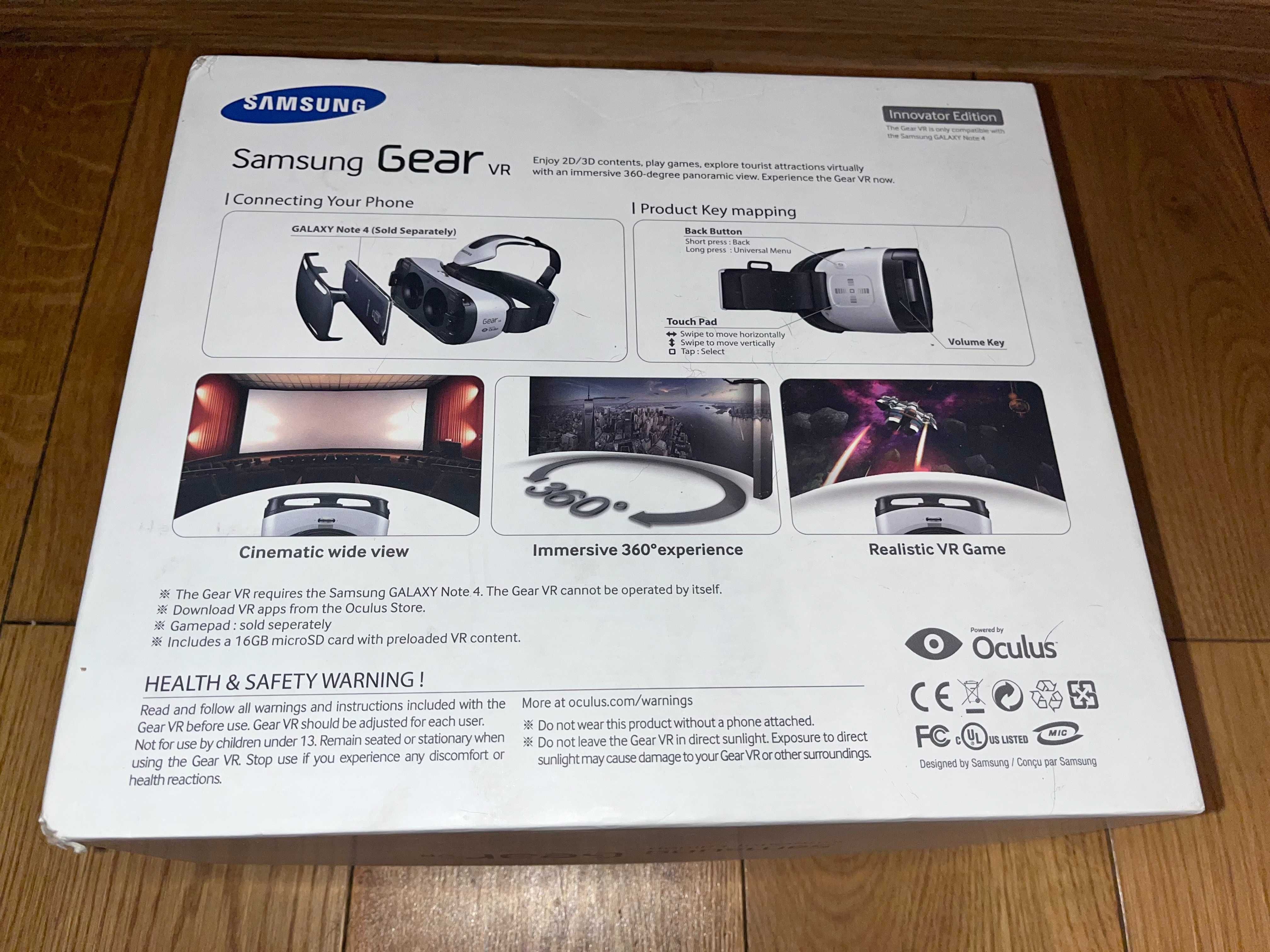 Okulary VR Samsung Gear VR SM-R320 do Galaxy Note 4