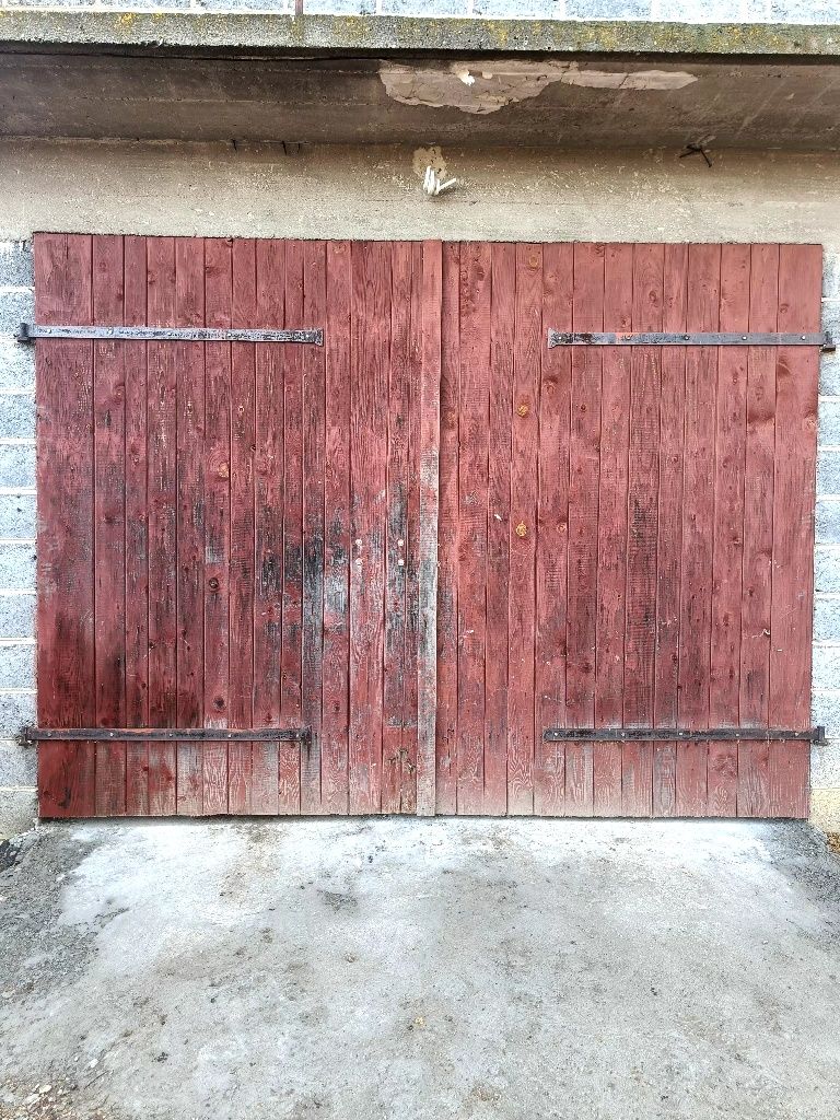 Drzwi garażowe wrota drewniane z ociepleniem