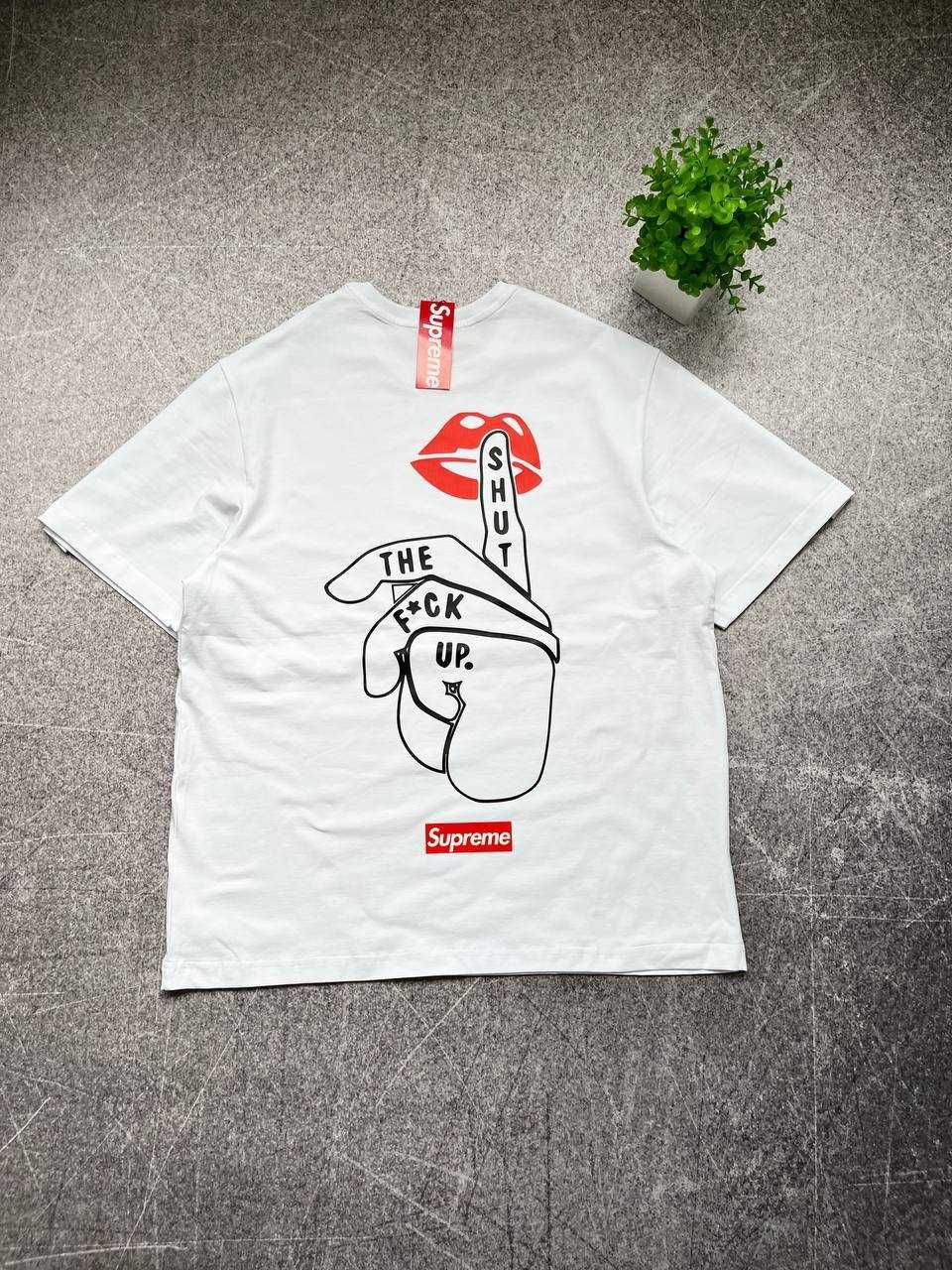 Біла Футболка Supreme з бірками (Супрім)