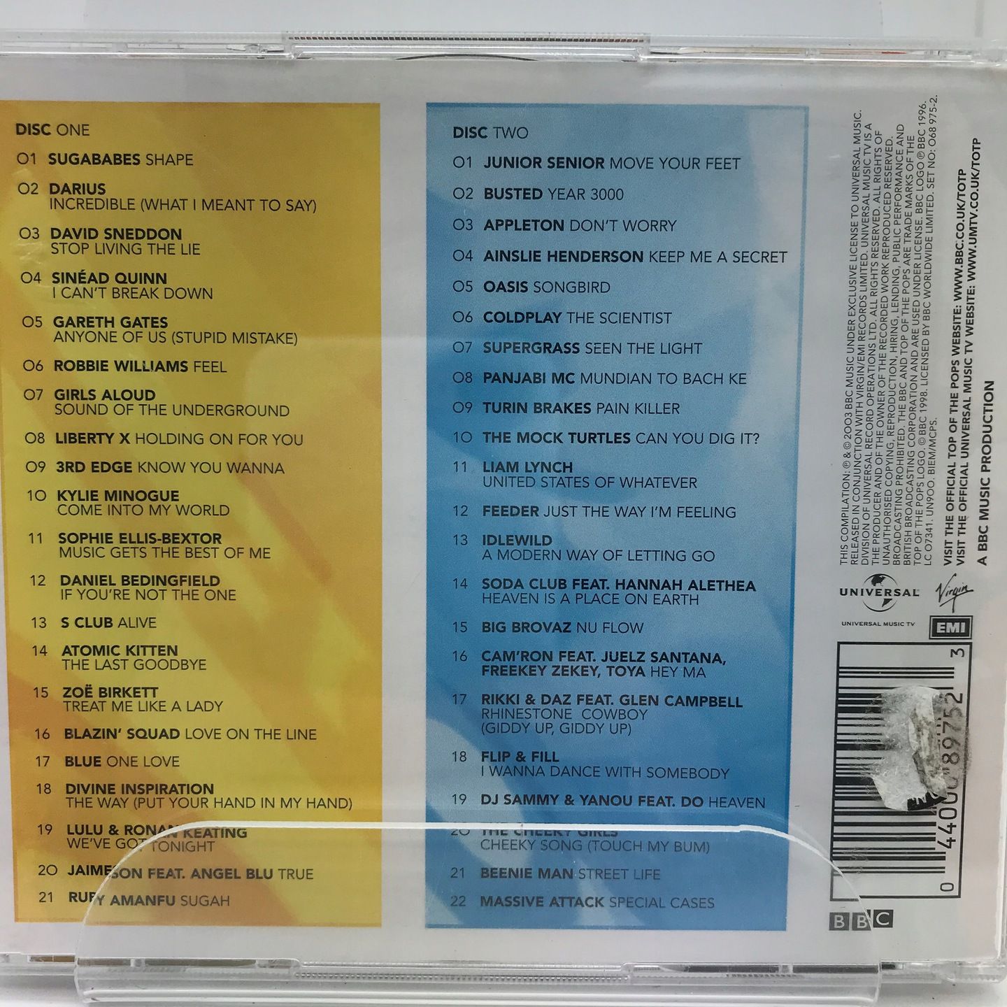 cd - various - top of the pops (spring 2003)