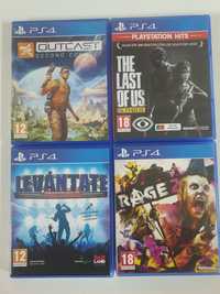 Jogos PS4  - Levantate. Rage 2. Outcast. The last of us