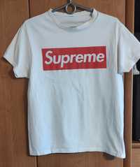 Supreme biała koszulka S