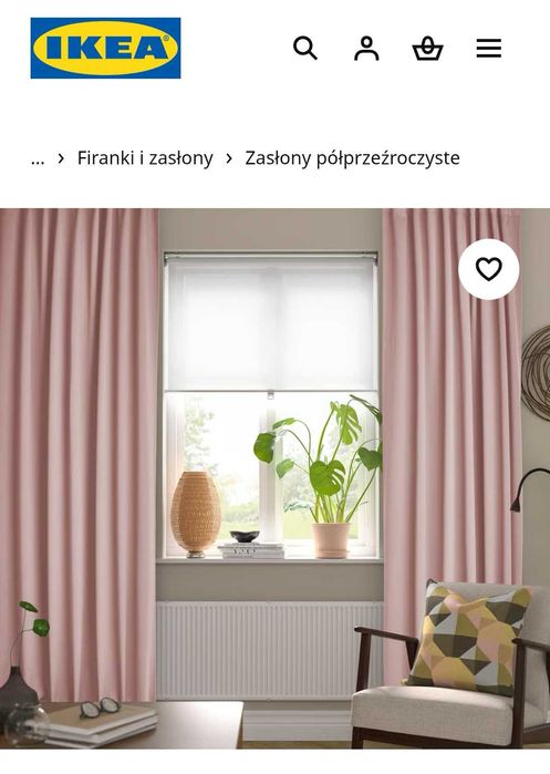 Zasłony SANELA ikea