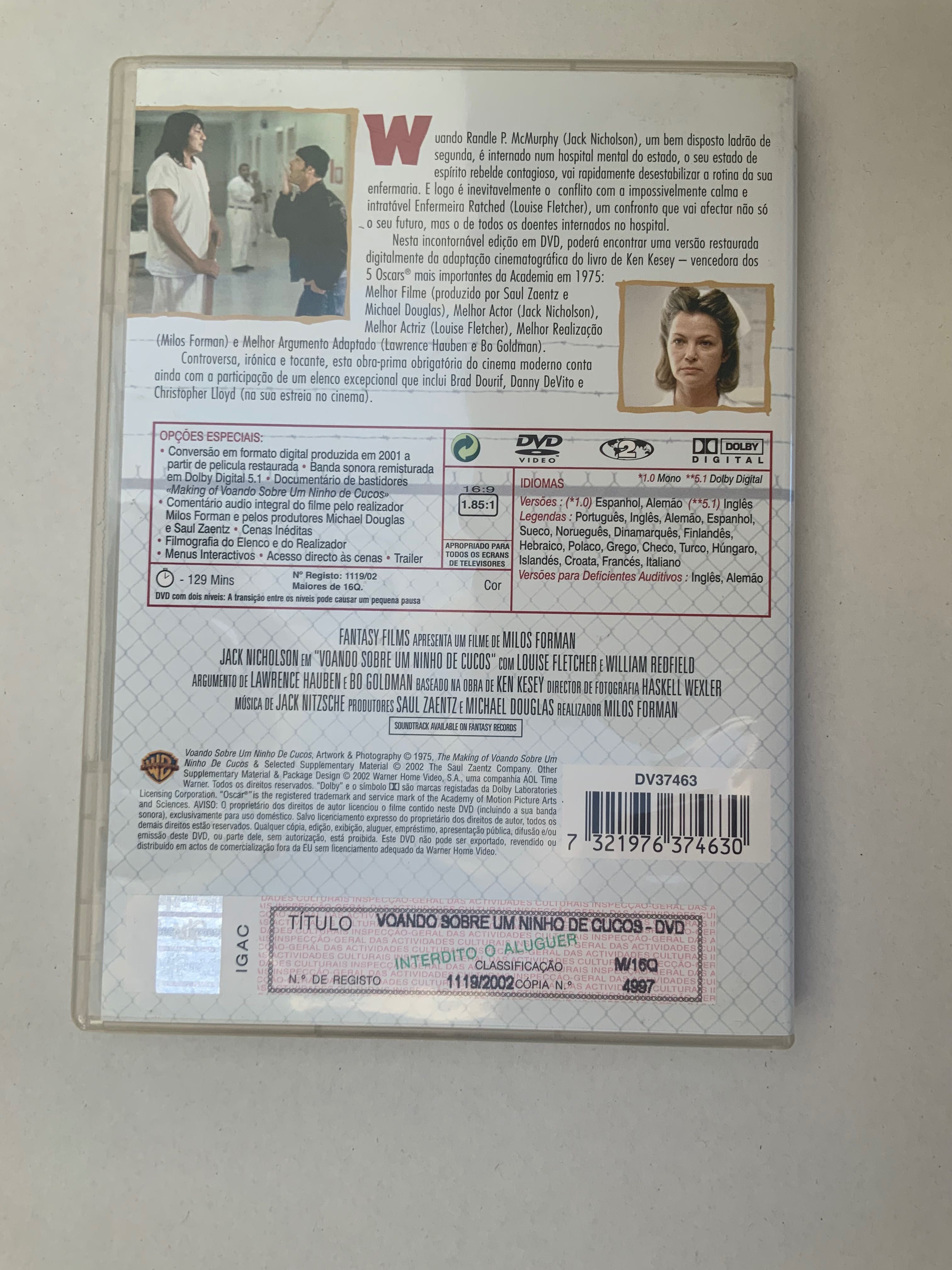 Voando sobre um ninho de cucos - DVD