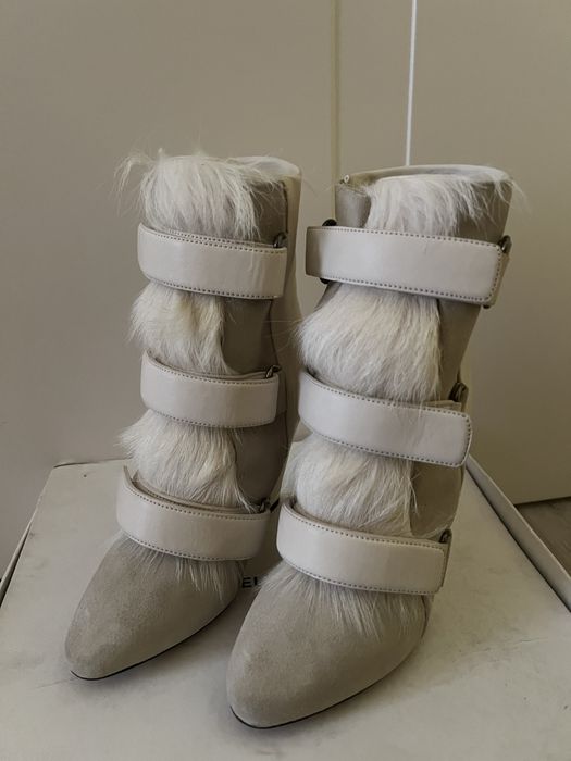 снікерси isabel marant на танкетці з хутром