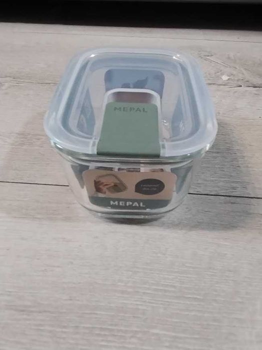 Szklany pojemnik na żywność pokrywka EasyClip Nordic Sage Mepal 450ml