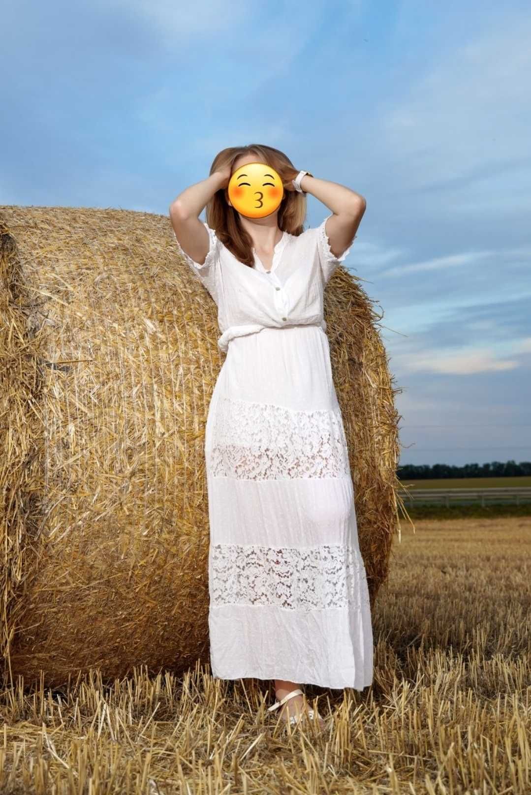 Біле легеньке літнє плаття
