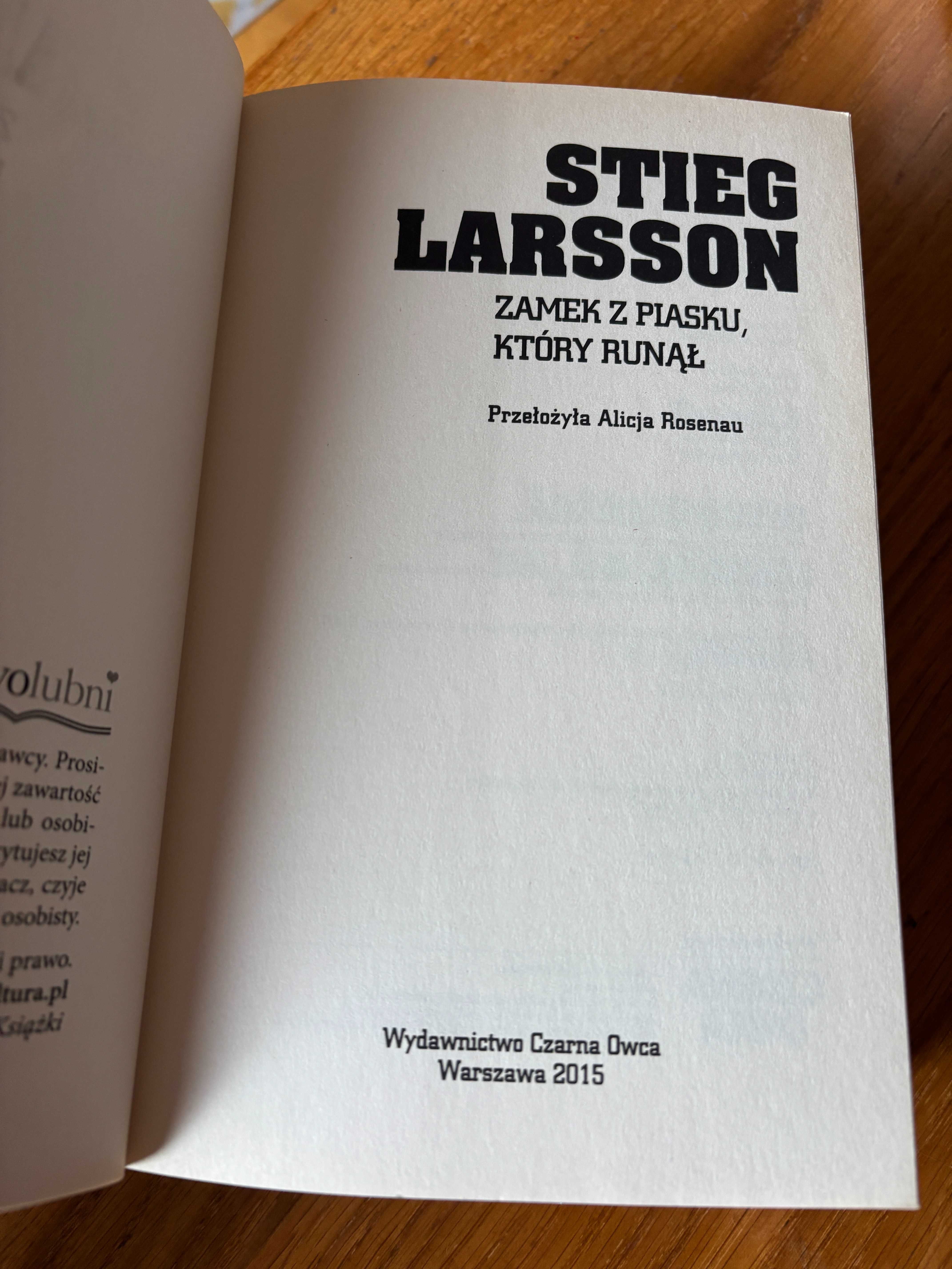 Zamek z piasku który runął. Stieg Larsson.