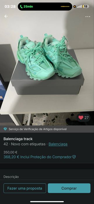 Balenciaga Track tamanho 42
