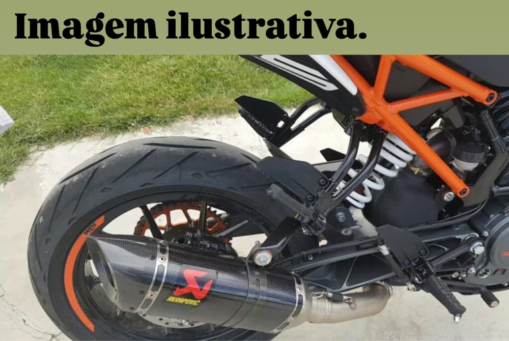 Ponteira de escape akaprovic NOVA ktm duke125/390