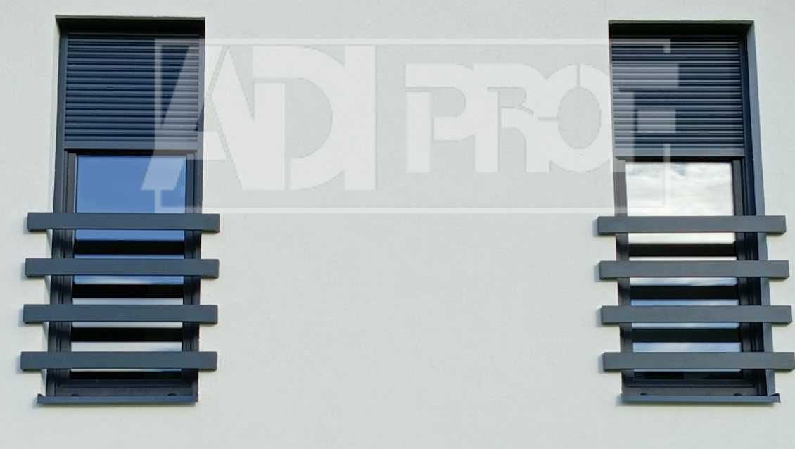 Balkony francuskie, Balkon francuski, Balustrada, Aluminum