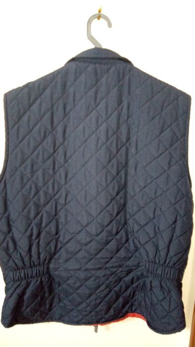 Colete acolchoado azul escuro, tamanho XS