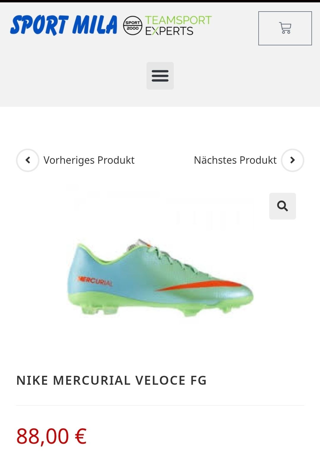 Бутси Nike Mercurial Veloce р.34