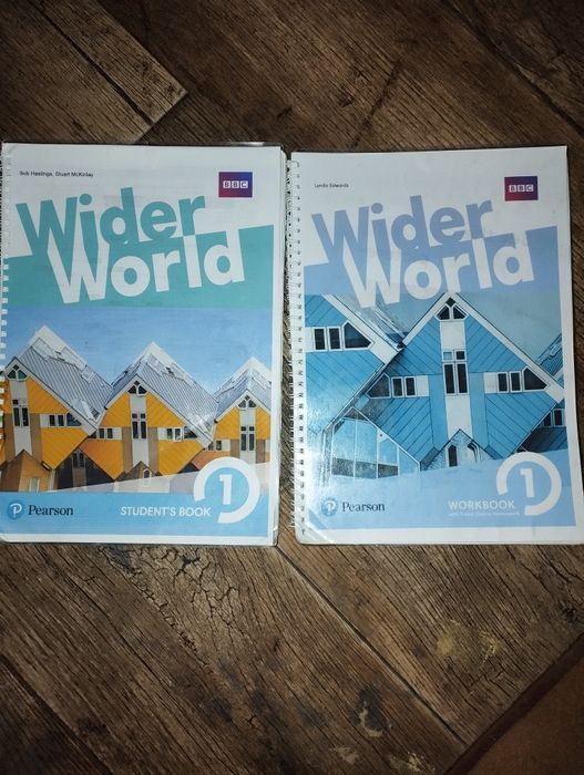 Wider World 1 students, work book