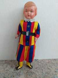 Старинная винтажная кукла Маленький швейцарский страж целлулоид