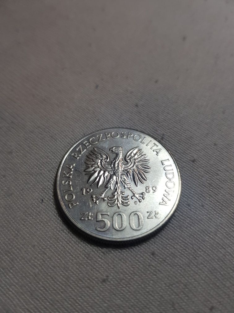 Władysław II 500 zł 1989 moneta kolekcja stare antyk Jagiełło