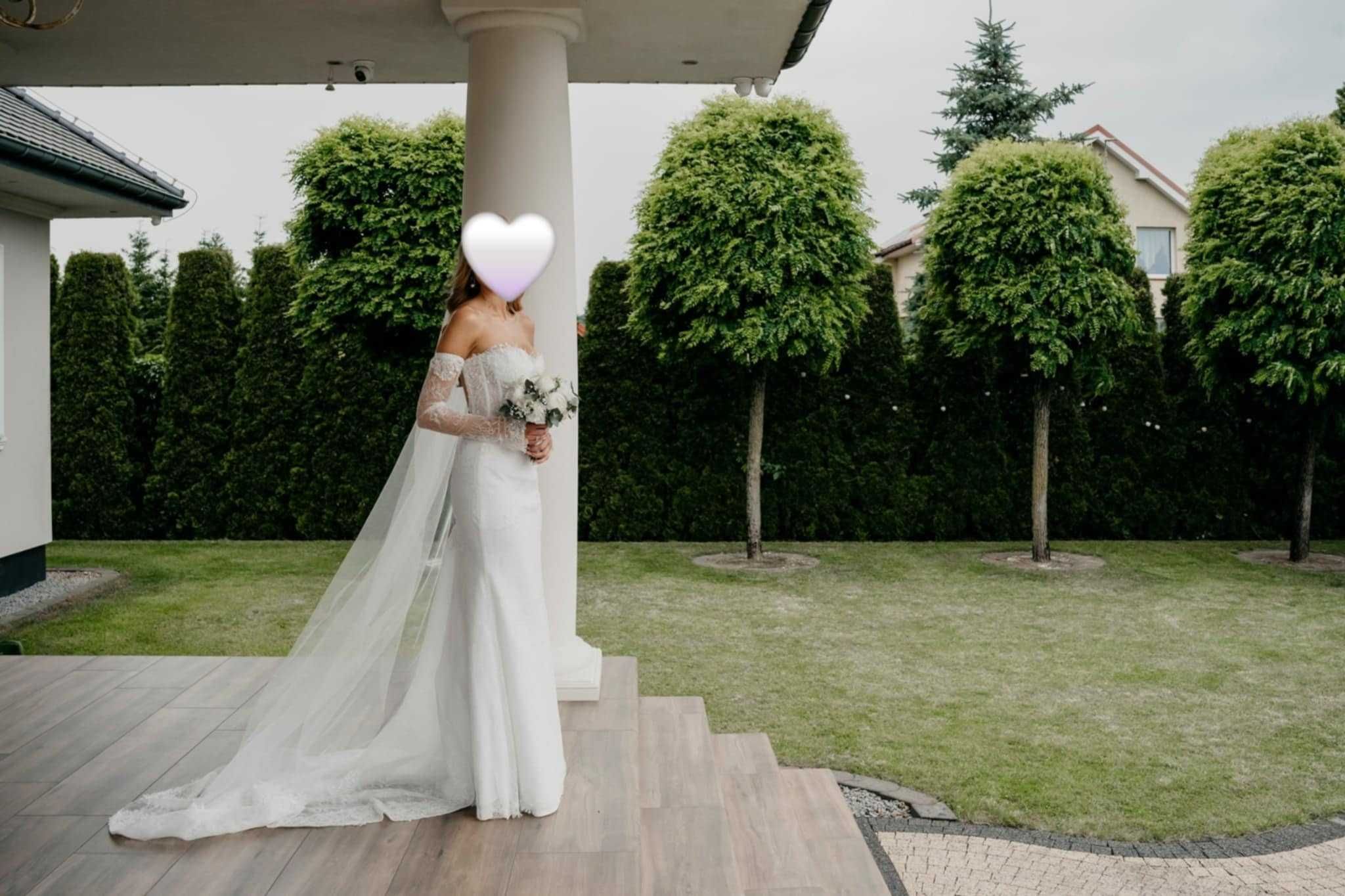 Na sprzedaż elegancka suknia ślubna, zaprojektowana samodzielnie