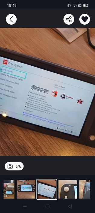Switch lite com jogos 128gb