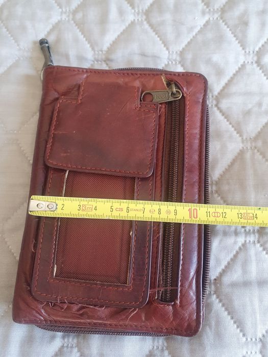 Saszetka skóra męska etui na dokumenty i telefon