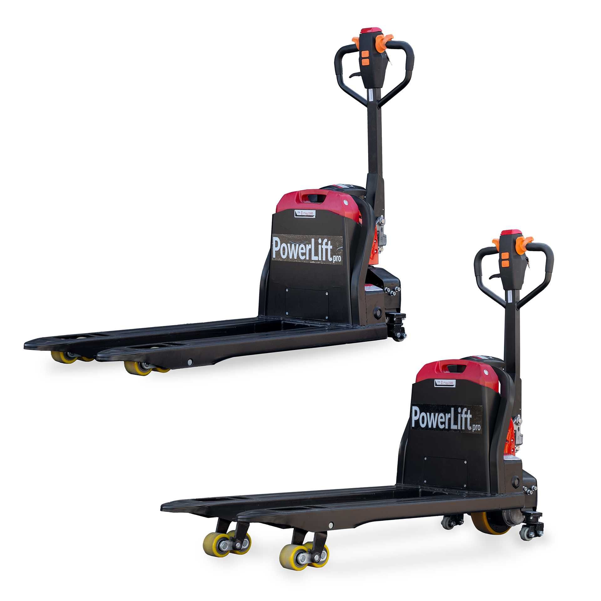 Elektryczny wózek paletowy udźwig 1500kg bateria Li-Ion 24V 20Ah