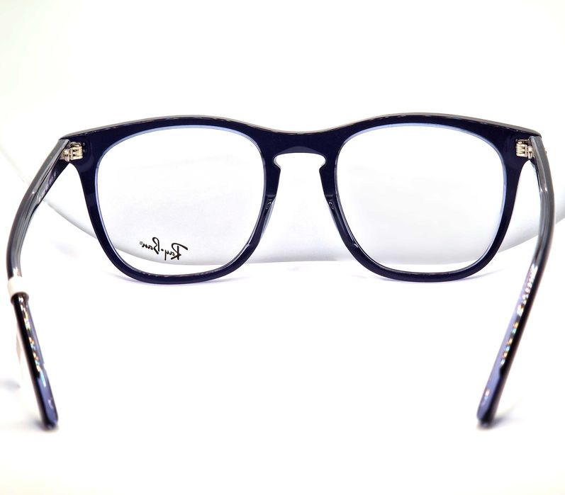 Okulary korekcyjne Ray-Ban 2210 Czarne przezroczyste niebieskie Unisex