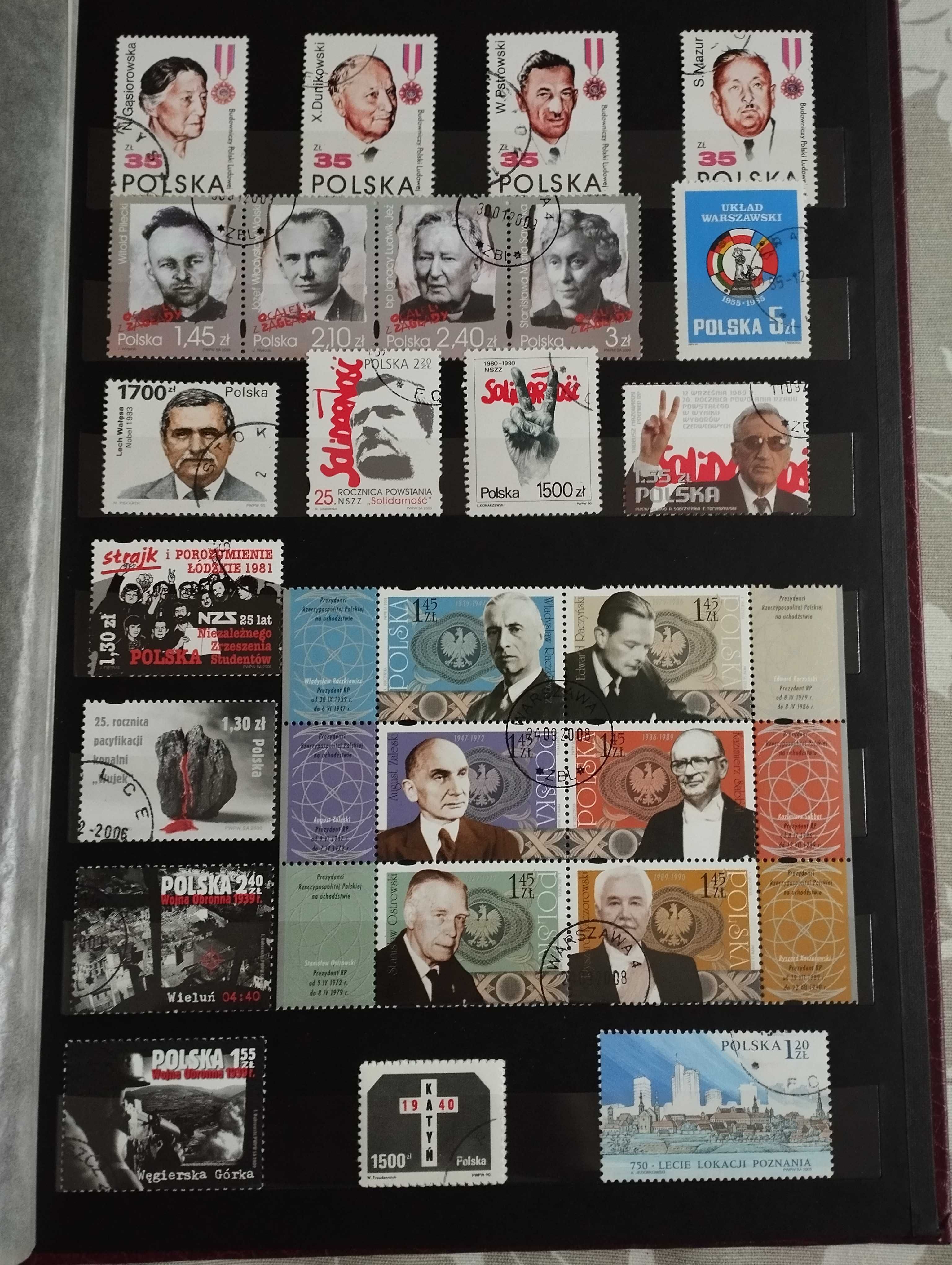 3x klaser ze znaczkami pocztowymi