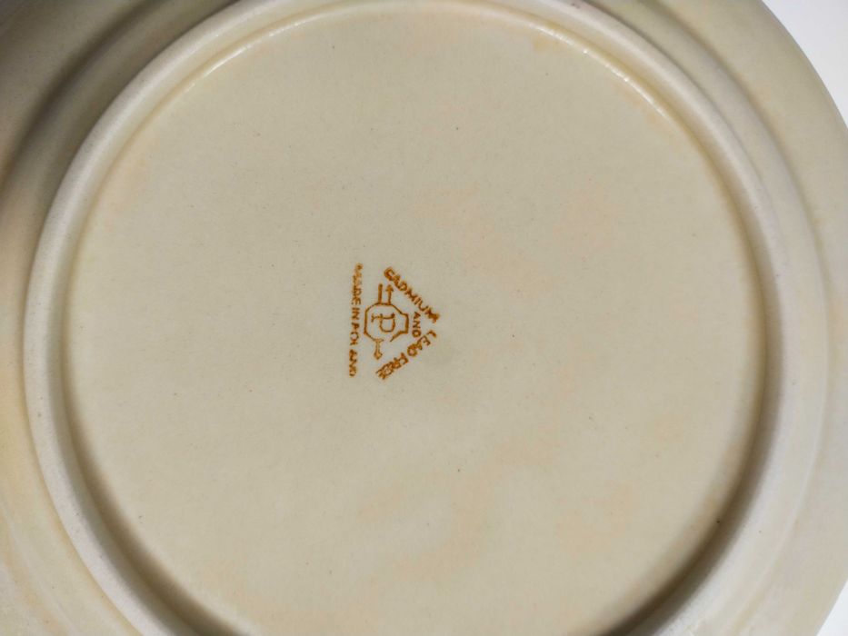 Dwa ceramiczne talerze Ceramika Pruszków