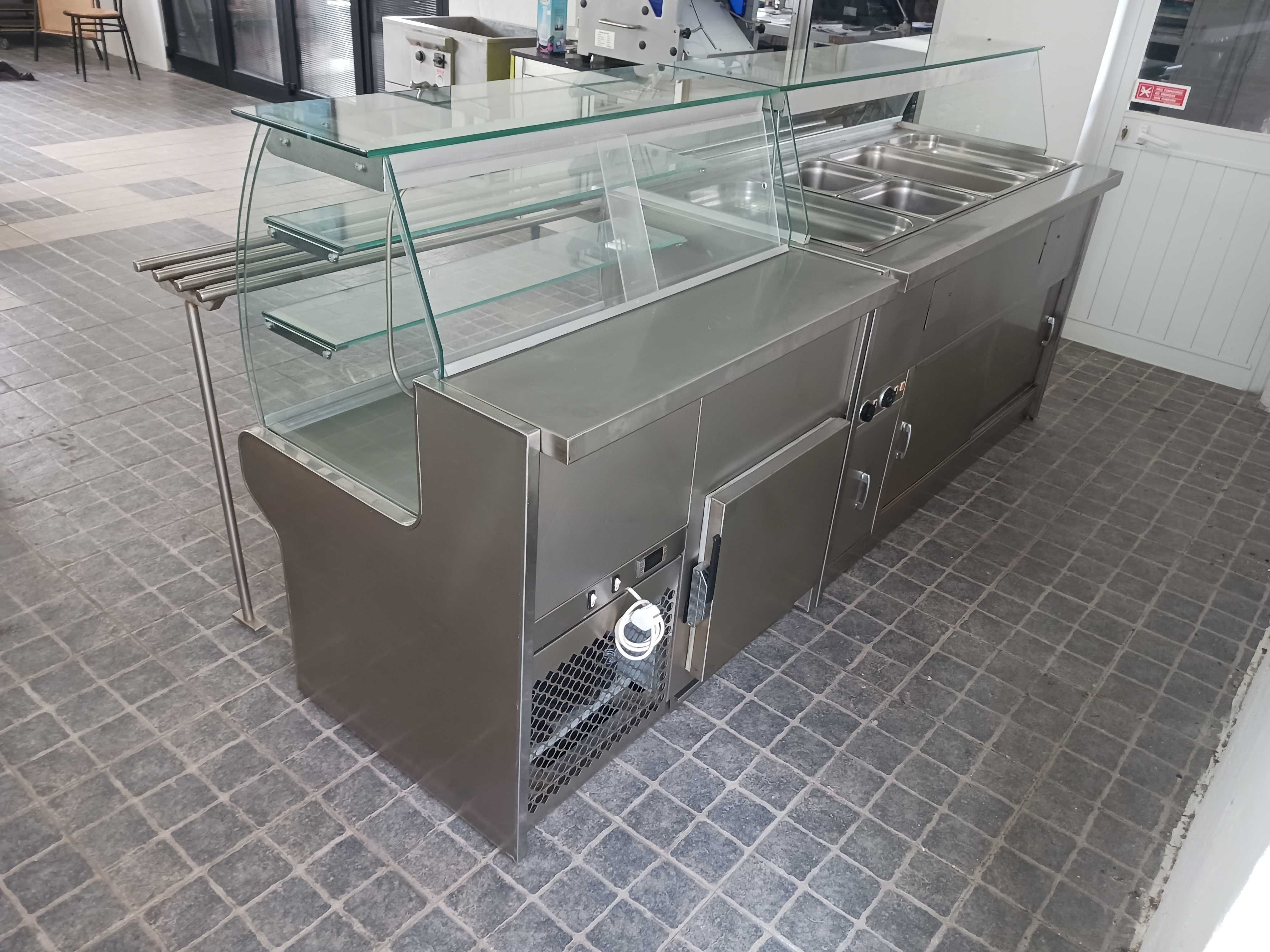 ACM1509 - Self Service em Inox com Banho Maria e Refrigeração - Usado