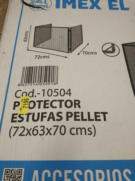 Imex El Zorro 10504 Protetor para Fogões a Pellets (72 x 63 x 70 cm)