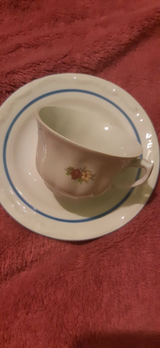 antyk retro styl dekoracyjny porcelana filiżanki do espresso  4 szt