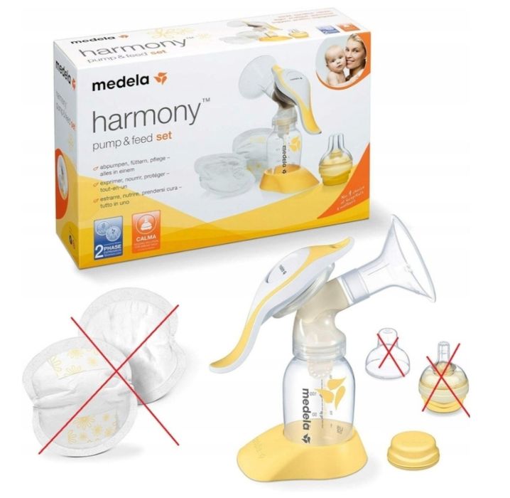 Laktator Medela harmony + Medela SNS 2.0 system wspomagający karmienie