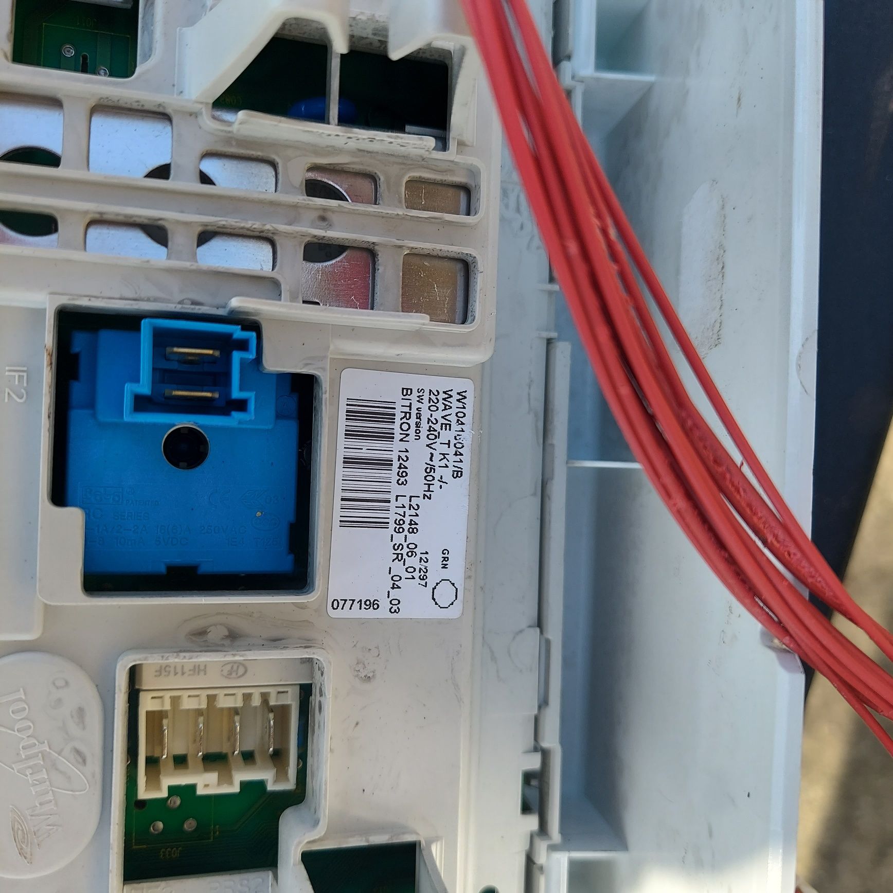 Whirlpool AWE 4519/P programator i inne częsci