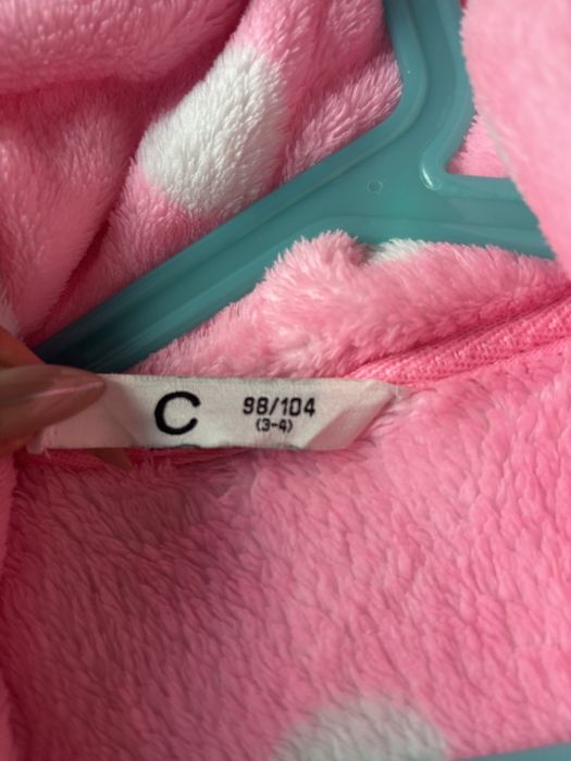 Szlafrok dla dziewczynki dziecięcy 98 104 ciepły dla dziecka