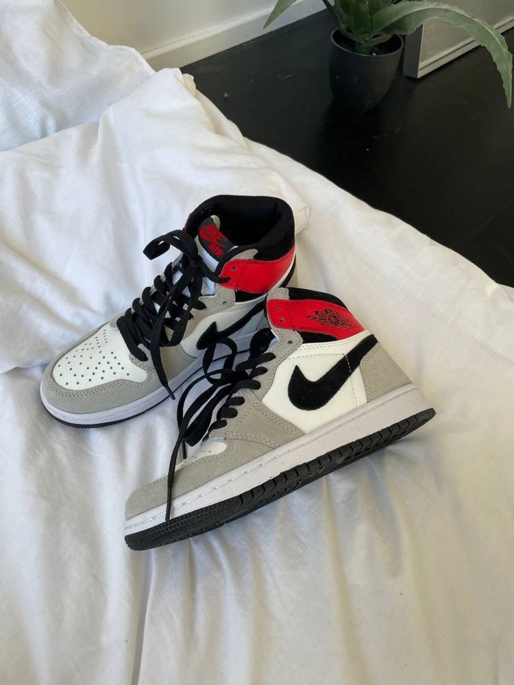 Sneakersy Nike Air Jordan high grey red