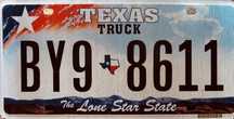 Tablica rejestracyjna USA - Texas