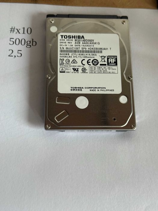 dysk twardy 500gb 2,5 sprawny #x10