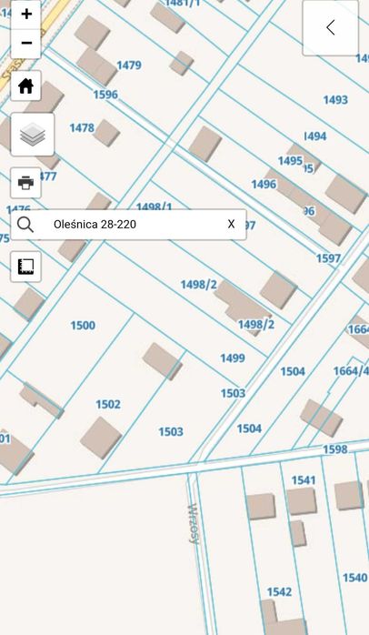 Działka budowlana 1269m2 Oleśnica powiat staszowski